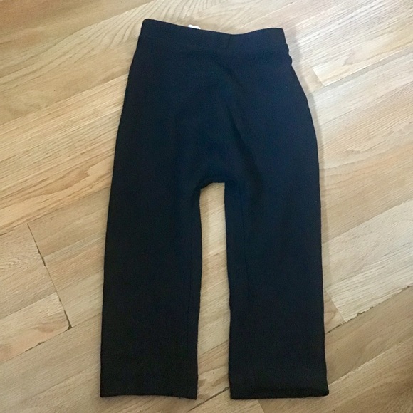 Zara Girls Black Crop Soft Pants - Picture 2 of 8